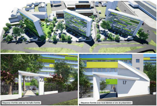 Réhabilitation des espaces communs exterieurs - Orléans (45)